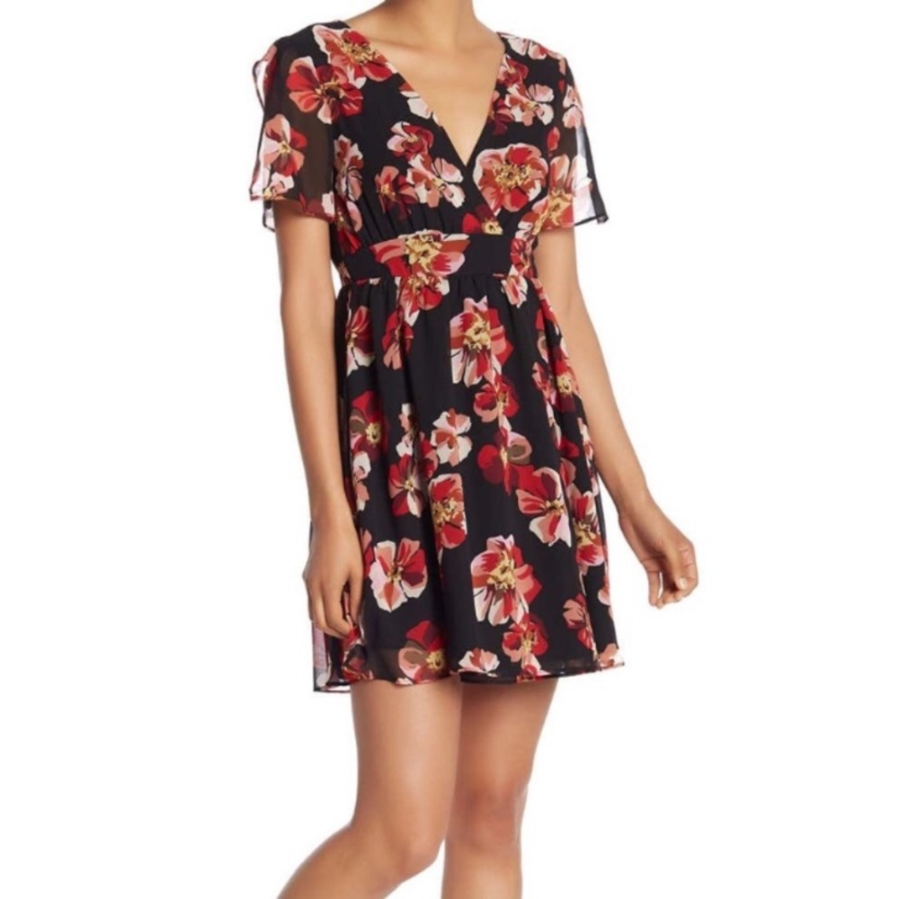 Madewell floral mini dress